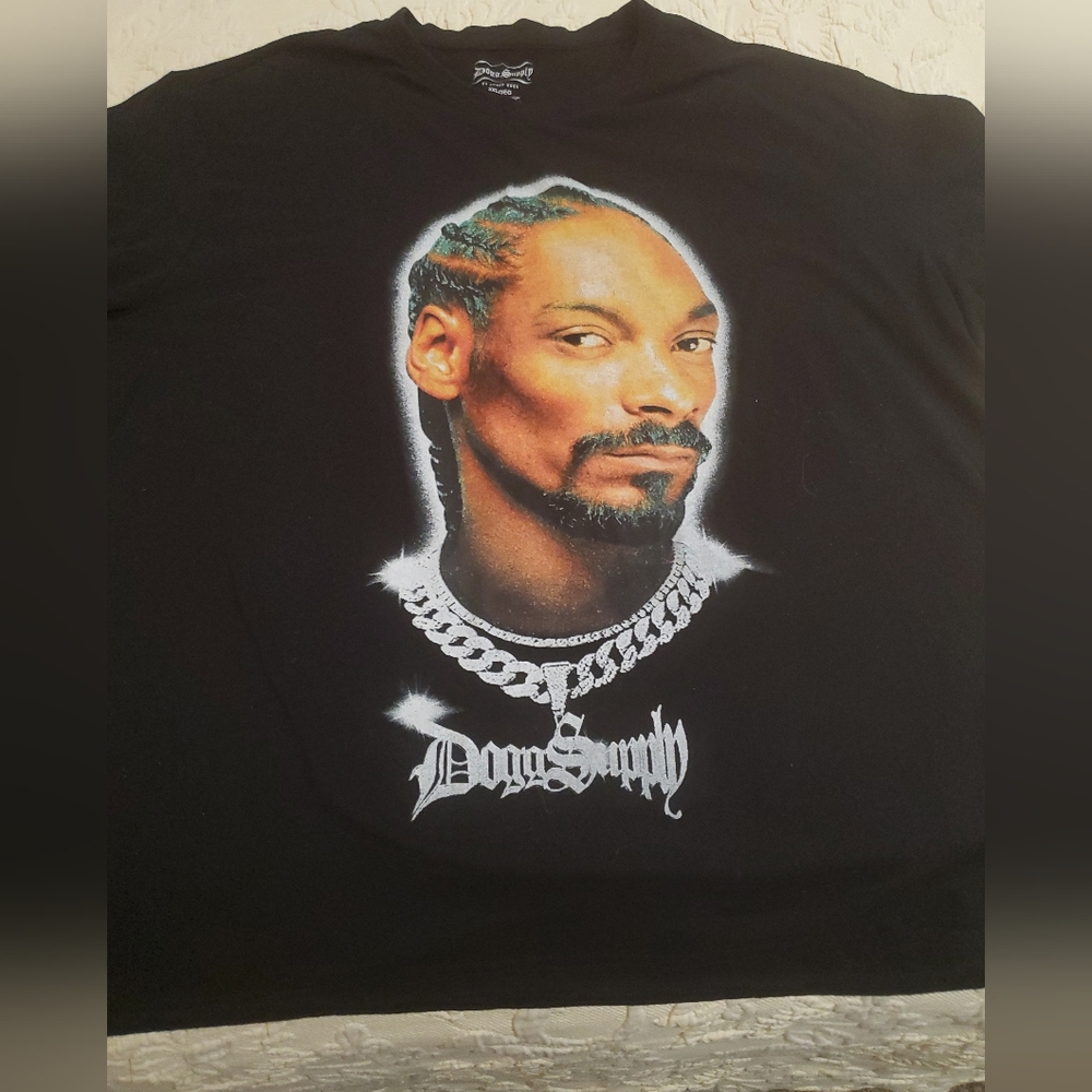 Black Graphic Tee with Iconic Portrait